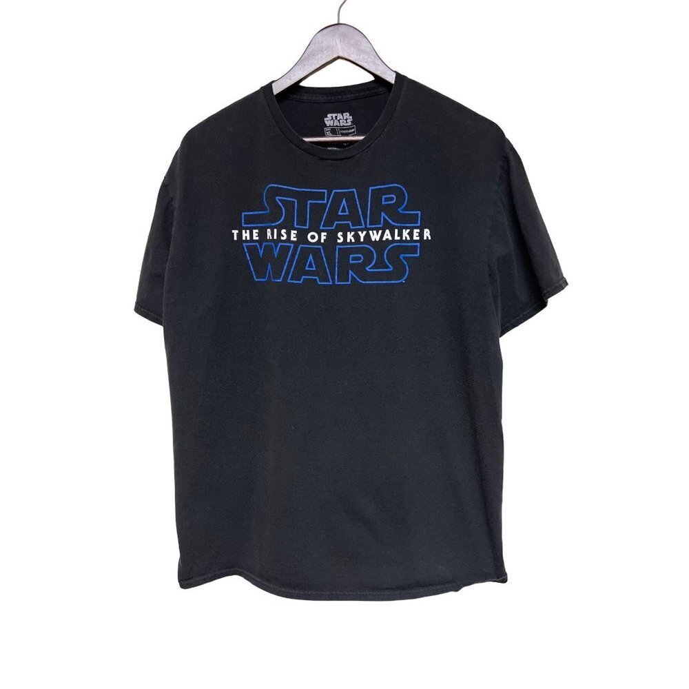 Star Wars The Rise Of Skywalker Black Graphic T-Shirt Black Movie List Size XL
